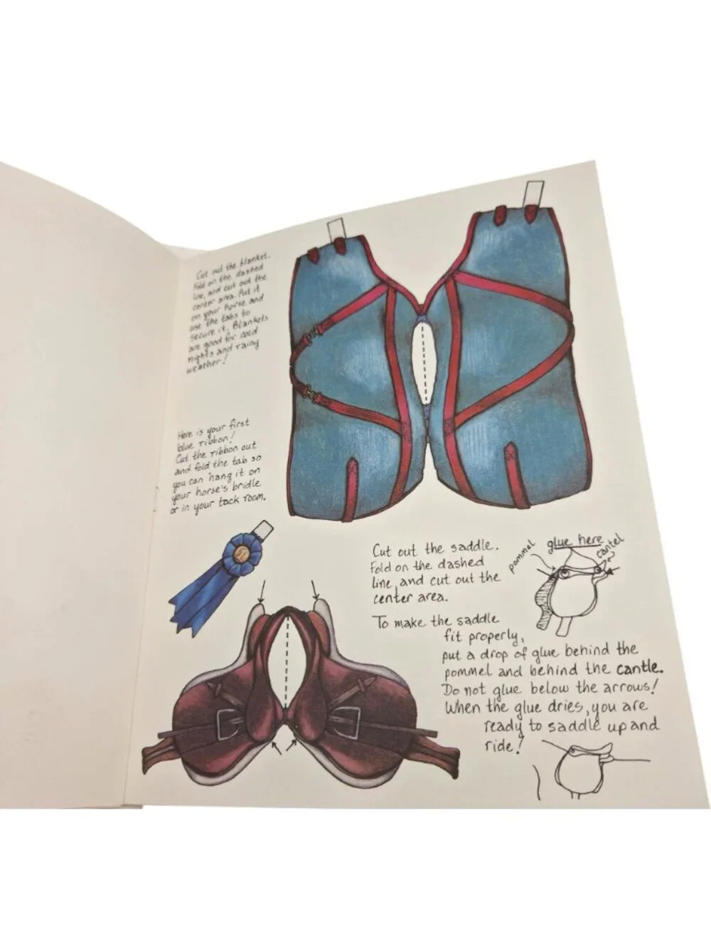First Edition My First Horse Paper Doll Kit Uncut Madam Khemosa Arabian Stable